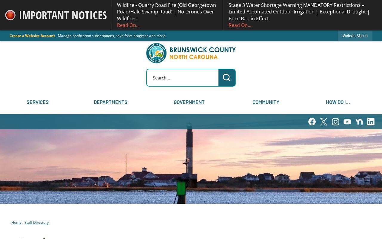 Brunswick County probation and community supervision office contact